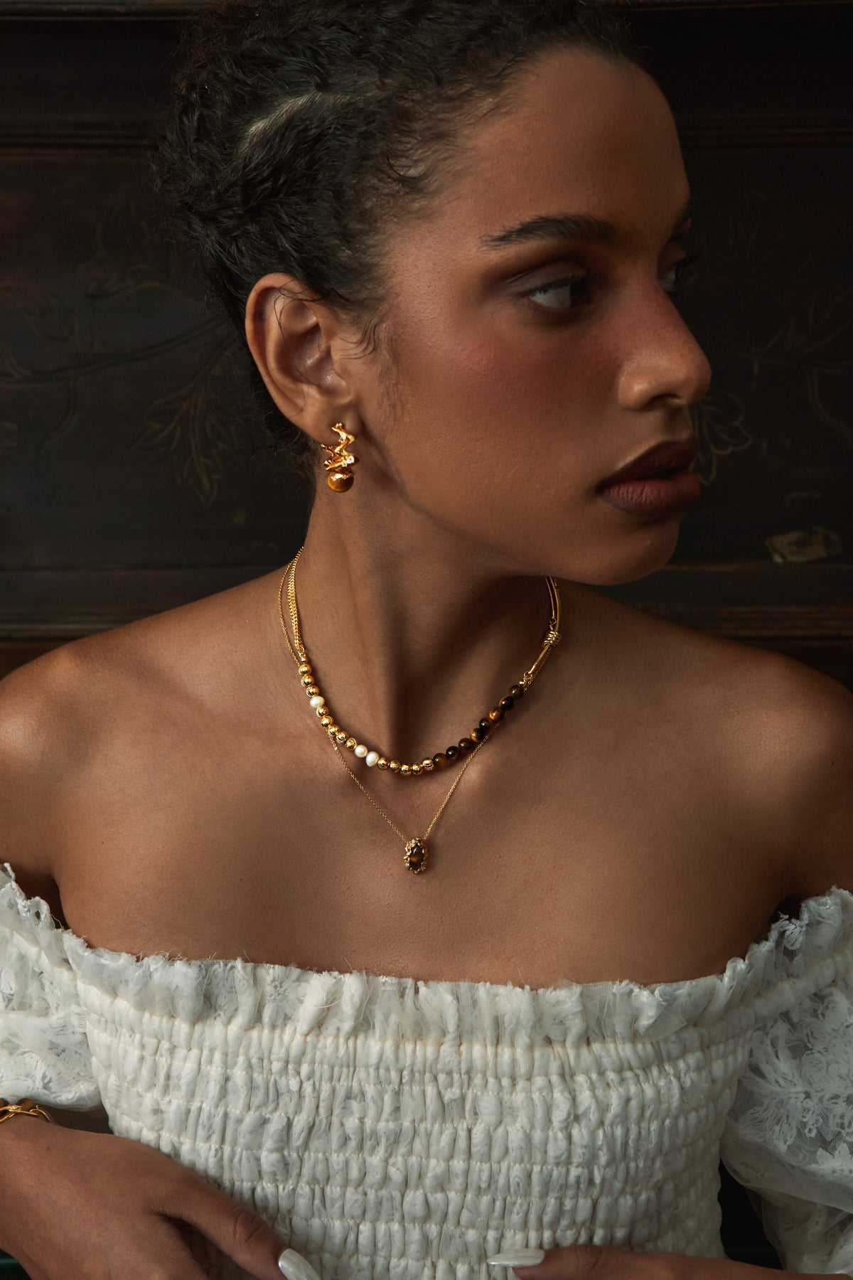 Amber Orbit Necklace - booneealus