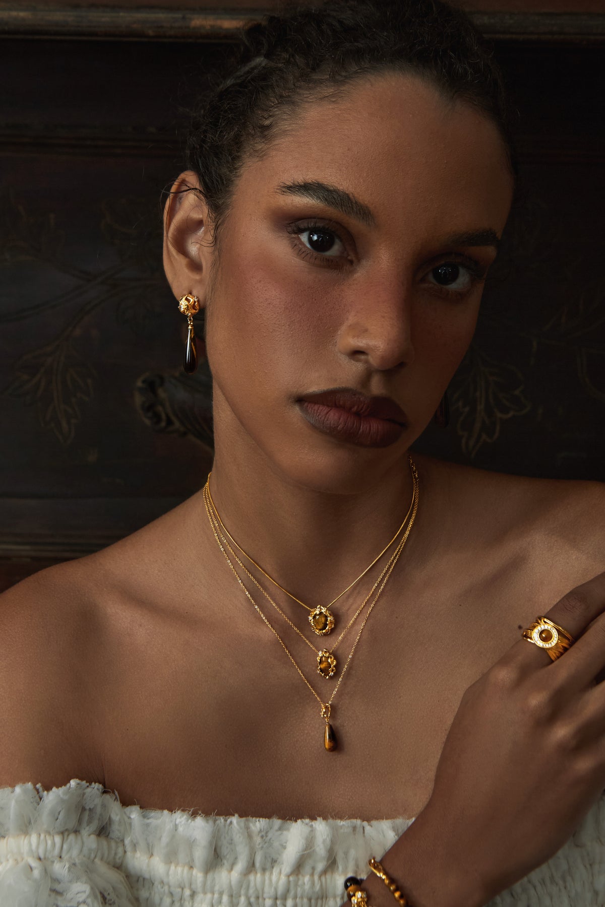 Gilded Erosion Necklace - booneealus