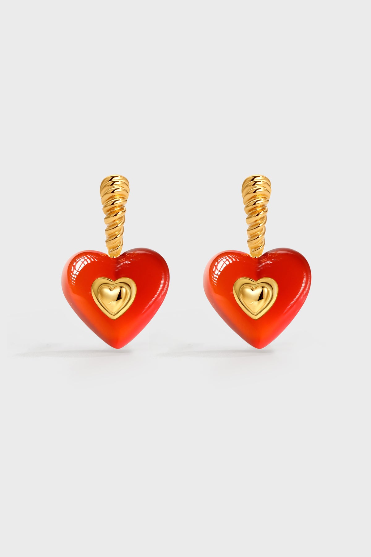 Nocturne Heart Mini Stud Earrings