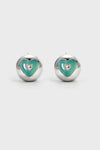 Pendientes Nocturne Heart Gruesos con Tachuelas