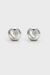 Pendientes Nocturne Heart Gruesos con Tachuelas