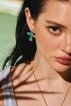 Paraiba Cross Jewelry Set – Gold 3-Piece Collection (Small Necklace) - booneealus
