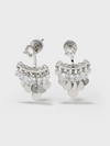 Multi-metal Disc Zircon Tassel Earrings - booneealus