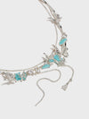 Lava Butterfly Double Layer Tassel Necklace - booneealus