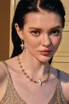 Pearl Cross Cipher Necklace - booneealus