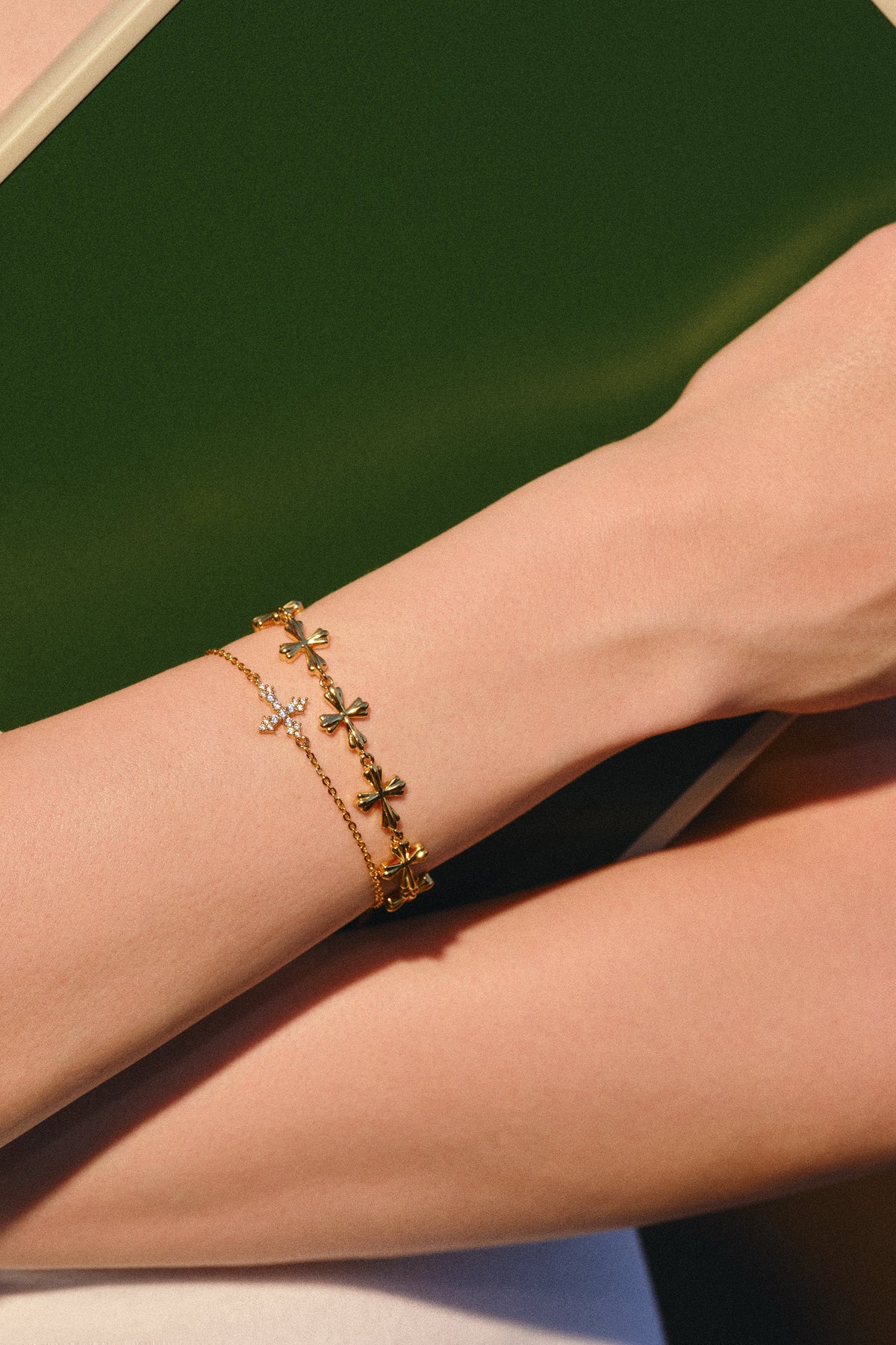 Lumen Cross Bracelet – 4 Styles / Set Available - booneealus