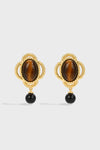 Amber Astrolabe Earrings - booneealus