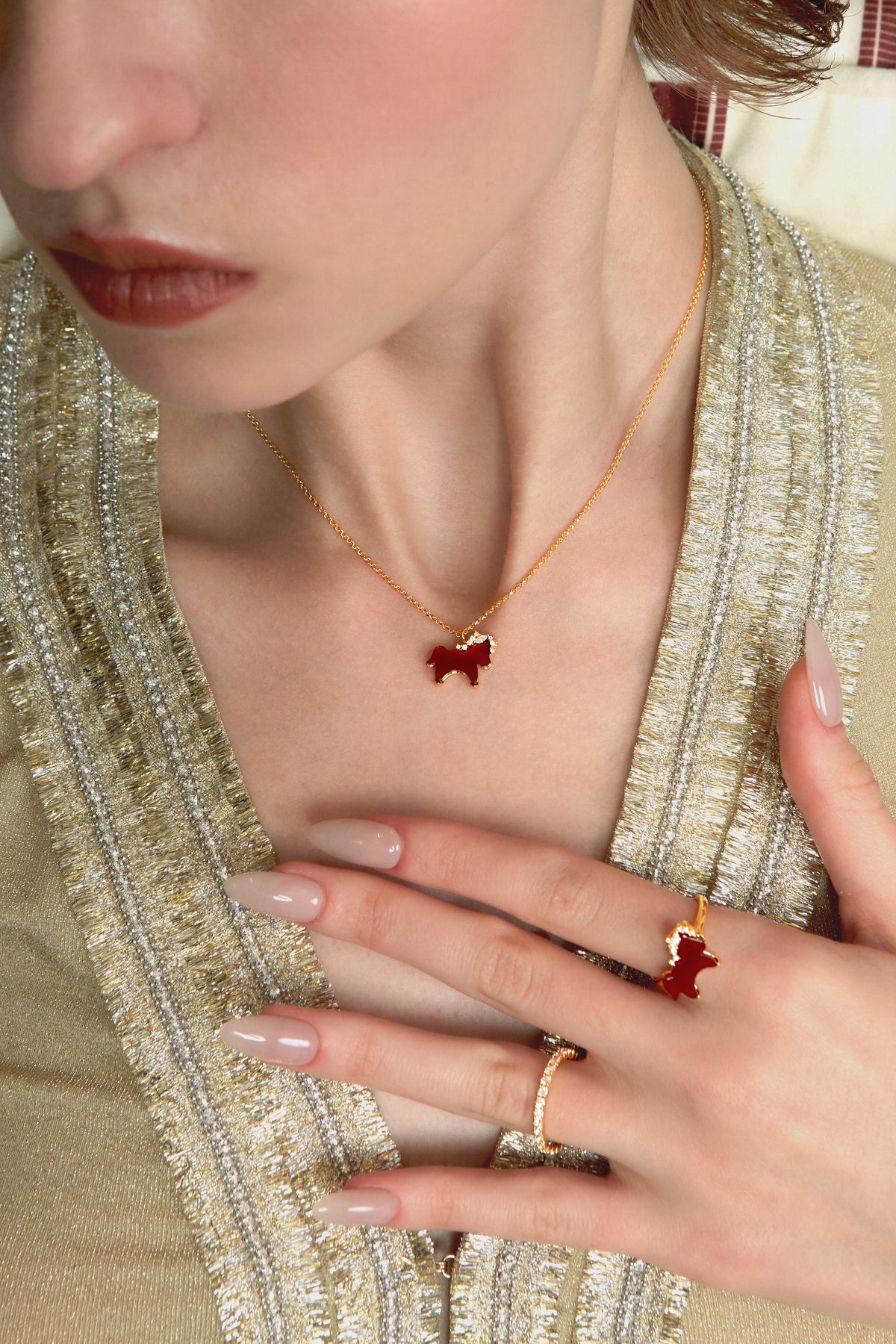 Horse Form Layered Necklace - booneealus