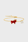 Horse Form Red Agate Slim Bracelet - booneealus