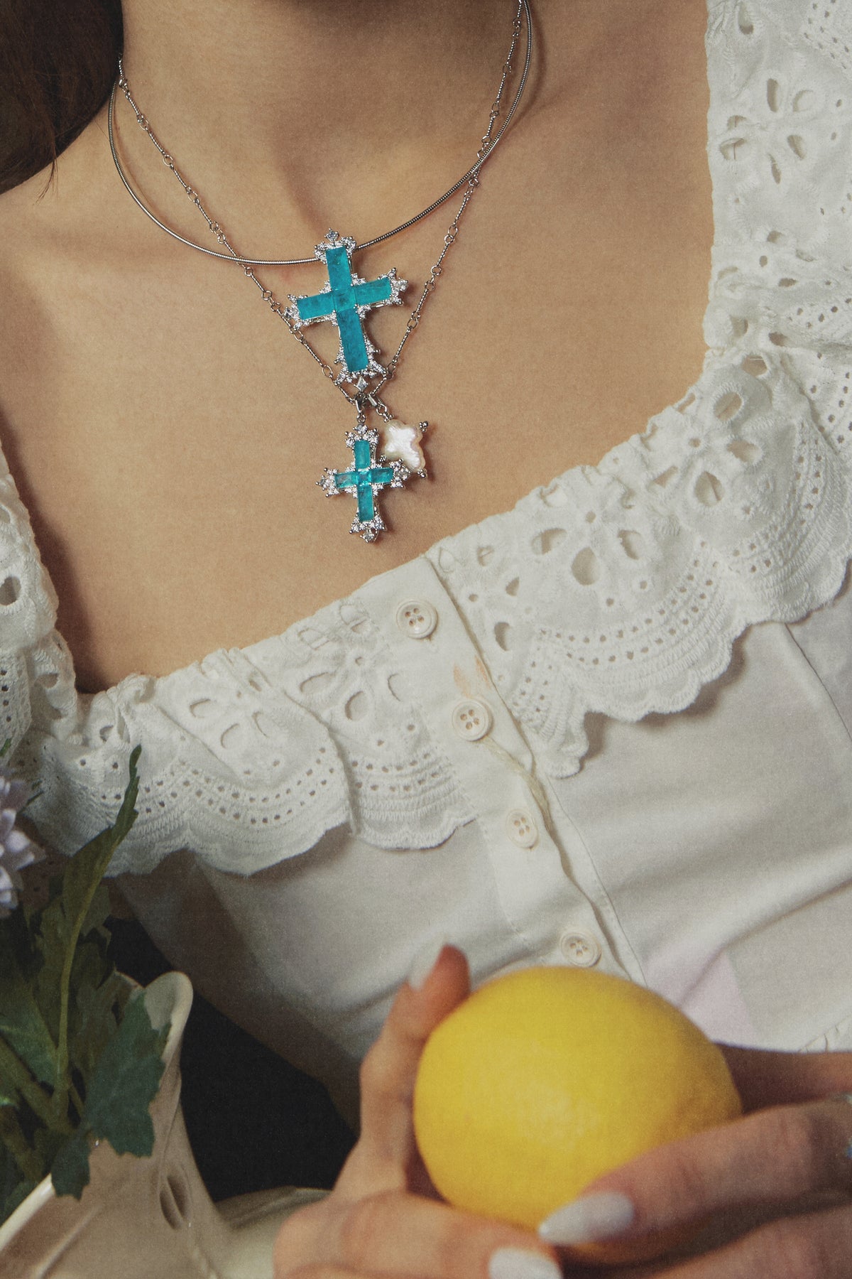 Seaglim Cross Necklace - booneealus