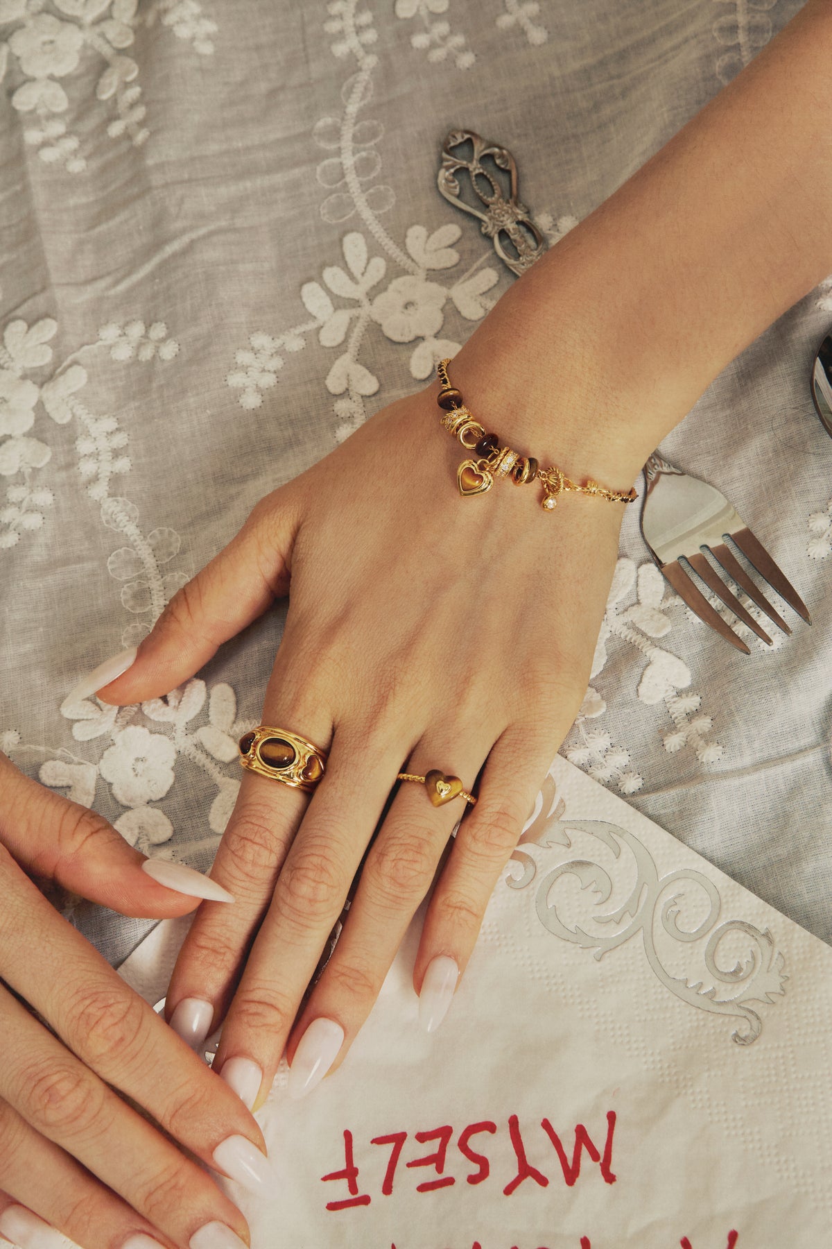 Nocturne Heart Stone Ring