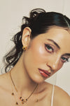 Pendientes Nocturne Heart Gruesos con Tachuelas