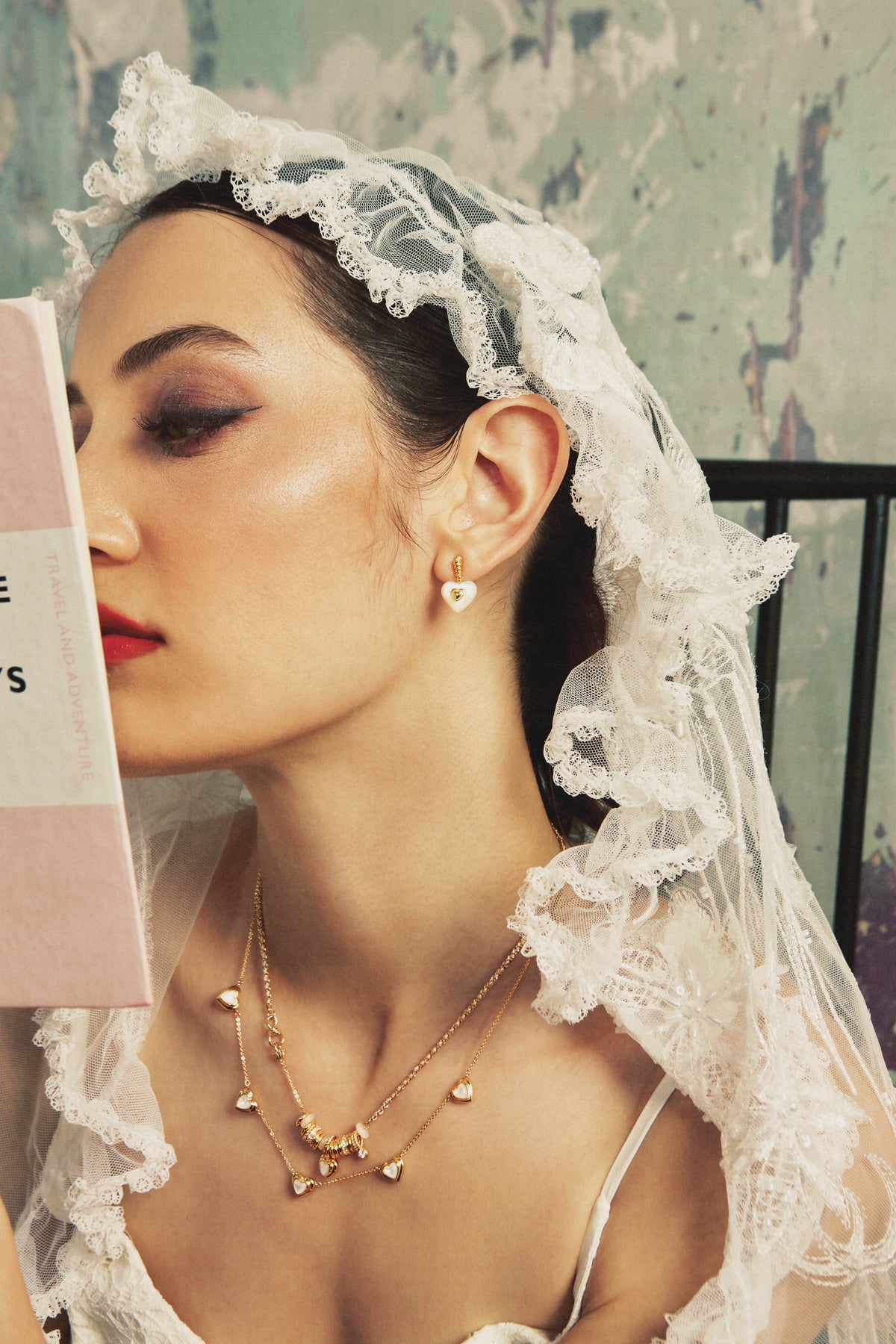 Nocturne Heart Mini Stud Earrings