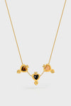 Collar Corazón Triple Nocturno