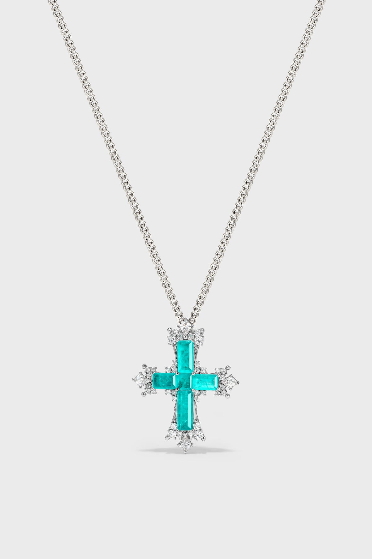 Lucent Tide Cross Necklace – Small - booneealus