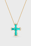 Lucent Tide Cross Necklace – Large - booneealus