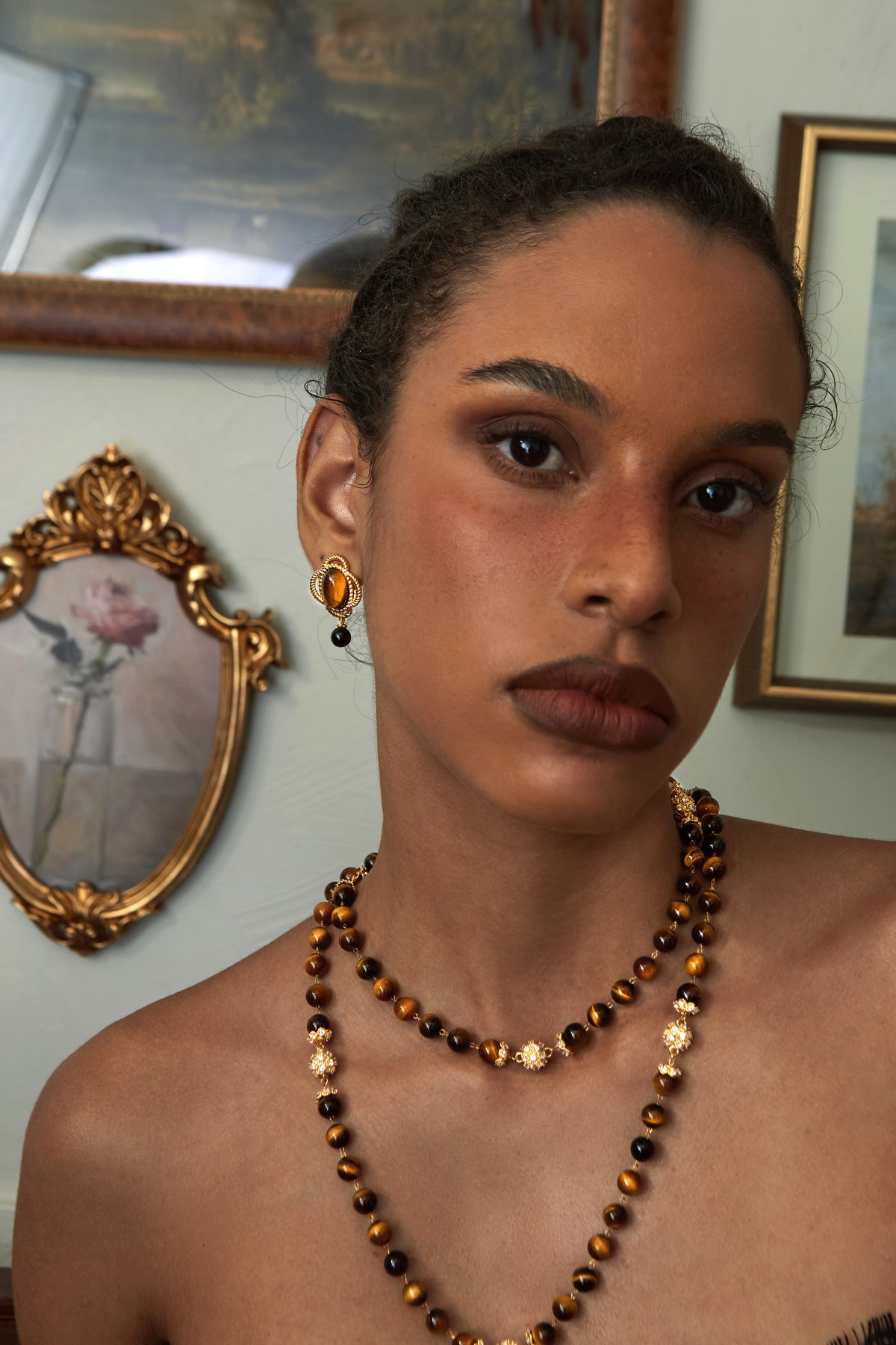 Amber Astrolabe Earrings - booneealus