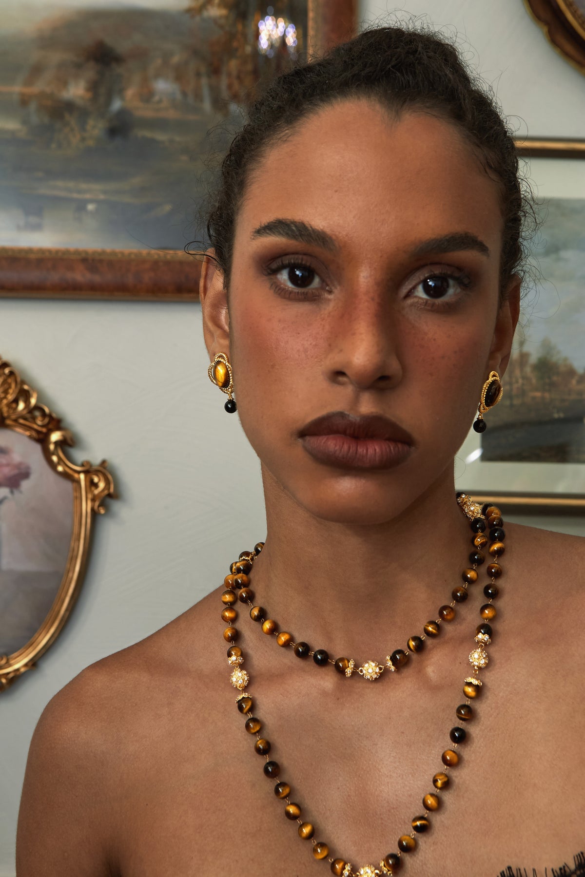 Amber Astrolabe Earrings - booneealus