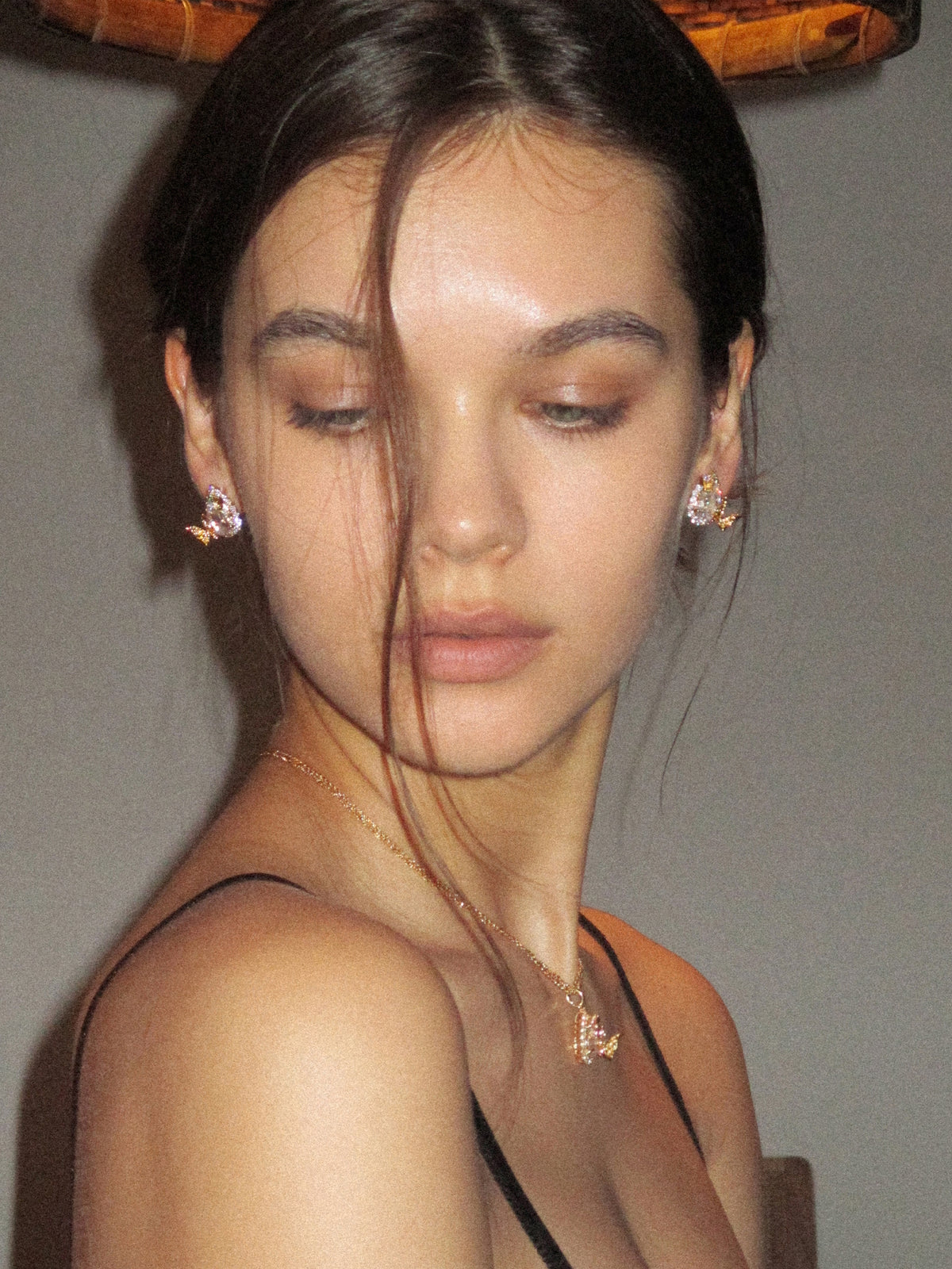 Teardrop-Shaped Butterfly Studs - booneealus