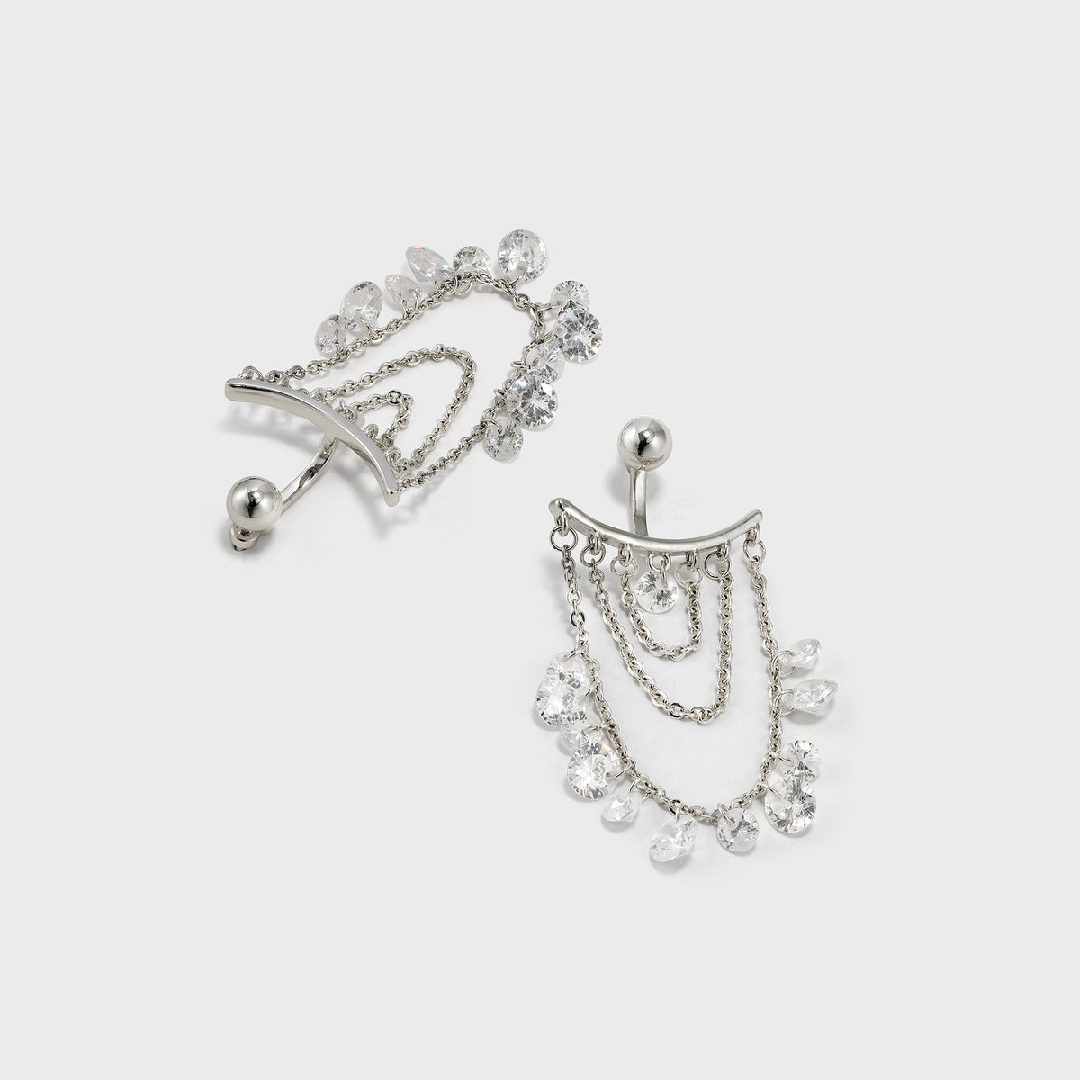 Zircon Tassel Earrings - booneealus