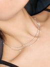 Double Layer Zircon Necklace - booneealus