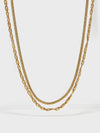 Round Snakebone Chain Handmade Chain Stacking Necklace - booneealus
