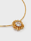 Twisted Braided Wrap Zirconia Necklace - booneealus