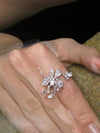 Zircon Butterfly Open Ring - booneealus