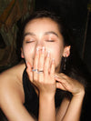 Horse Eye Zirconia Open Ring - booneealus