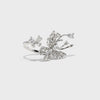 Zircon Butterfly Open Ring - booneealus